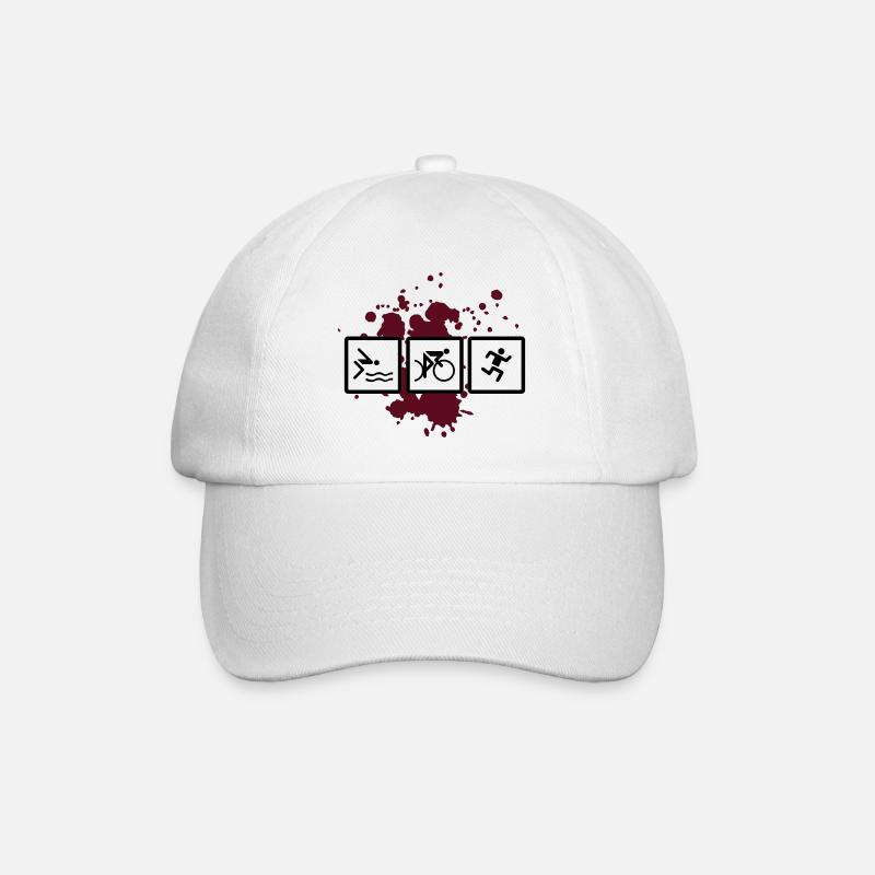 - triathlon triatlon - Casquette classique - blanc/blanc