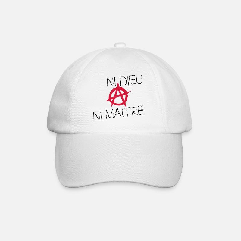 ni dieu ni maitre - Casquette classique - blanc/blanc