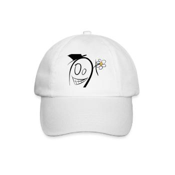 Crazy male - Baseball Cap - white/white - Front