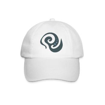 Gray spiral - Baseball Cap - white/white - Front