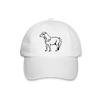 Poney - Casquette classique - blanc/blanc - Devant