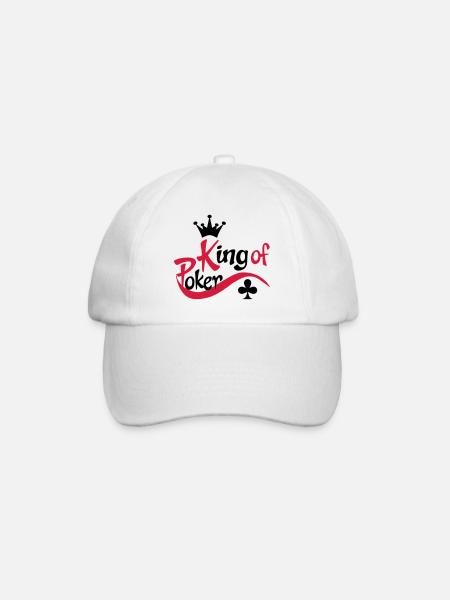 poker - Baseball Cap - white/white