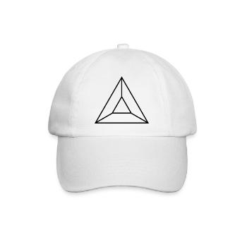 Dreieck 1 - Baseballkappe - Weiß/Weiß - Vorne