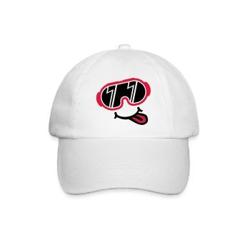 ski_brille_smiley_yx2 - Casquette classique - blanc/blanc - Devant