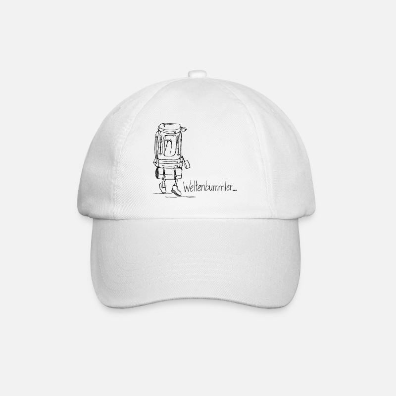 Globetrotter, Voyage - Casquette classique - blanc/blanc