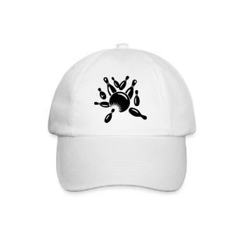 Cone and ball - Baseball Cap - white/white - Front