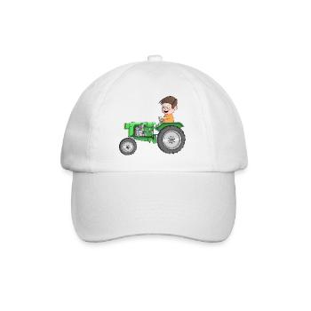 Tracteur pour enfants - Casquette classique - blanc/blanc - Devant
