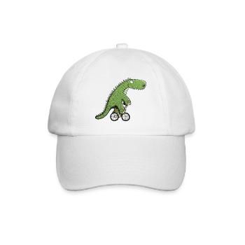 Cool cycliste dinosaure I vélo T Rex Dino - Casquette classique - blanc/blanc - Devant