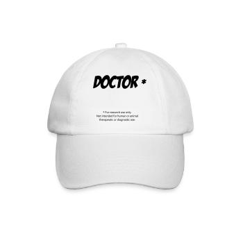 doctor - Baseballkappe - Weiß/Weiß - Vorne