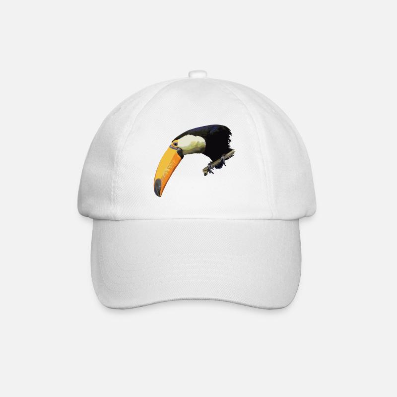 toucan - Baseball Cap - white/white