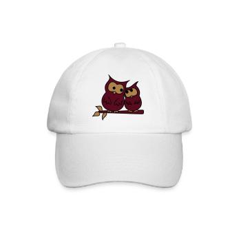 hiboux d'amour - Casquette classique - blanc/blanc - Devant