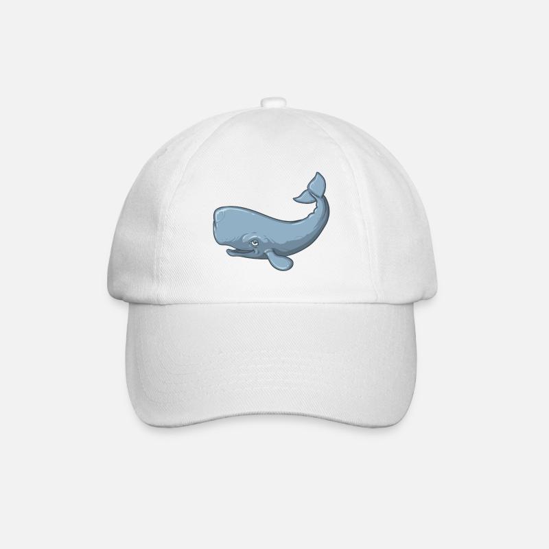 Sperm Whale - Baseballkappe - Weiß/Weiß
