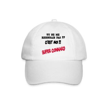 Super connard - Casquette classique - blanc/blanc - Devant