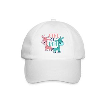 Girl or Boy, Baby - Baseball Cap - white/white - Front