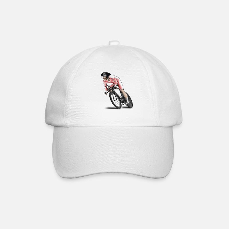 racing cyclists - Baseball Cap - white/white