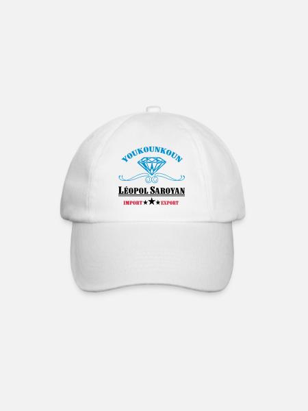 youkounkoun léopol saroyan - Casquette classique - blanc/blanc