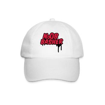 Noob Basher - Baseballkappe - Weiß/Weiß - Vorne
