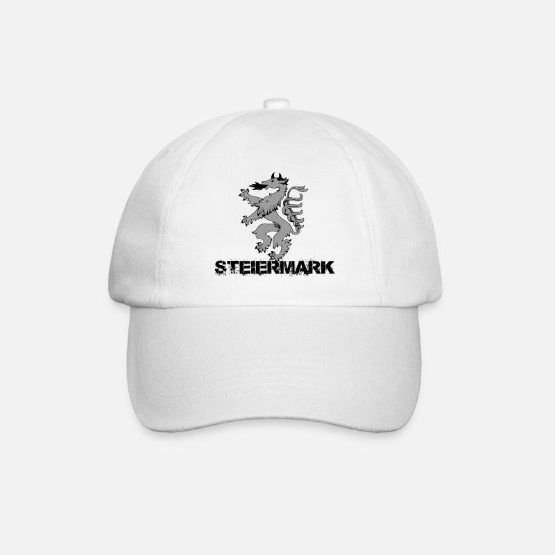 Steiermark - Baseballkappe - Weiß/Weiß