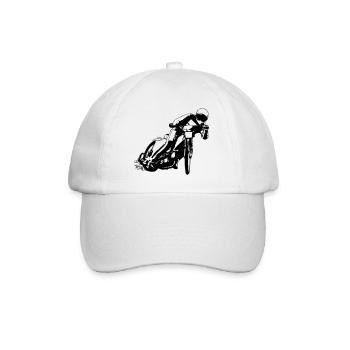 Speedway Racer - Baseballkappe - Weiß/Weiß - Vorne