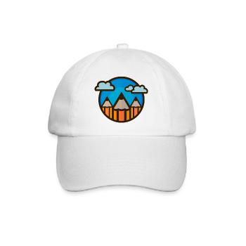 Stylos (paysage) 01 - Casquette classique - blanc/blanc - Devant