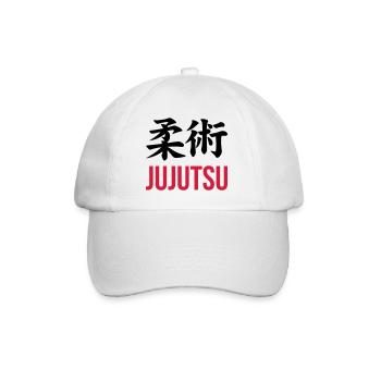 Jujutsu / Ju-jitsu / Jūjutsu / Kampfkünste / Kampf - Baseballkappe - Weiß/Weiß - Vorne