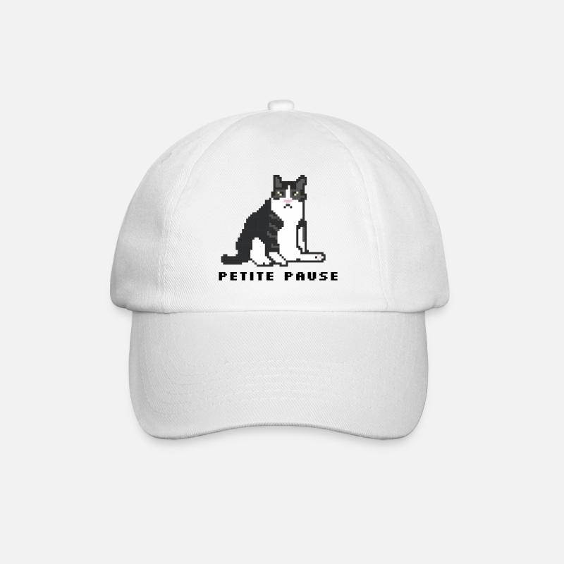 gros chat - Casquette classique - blanc/blanc
