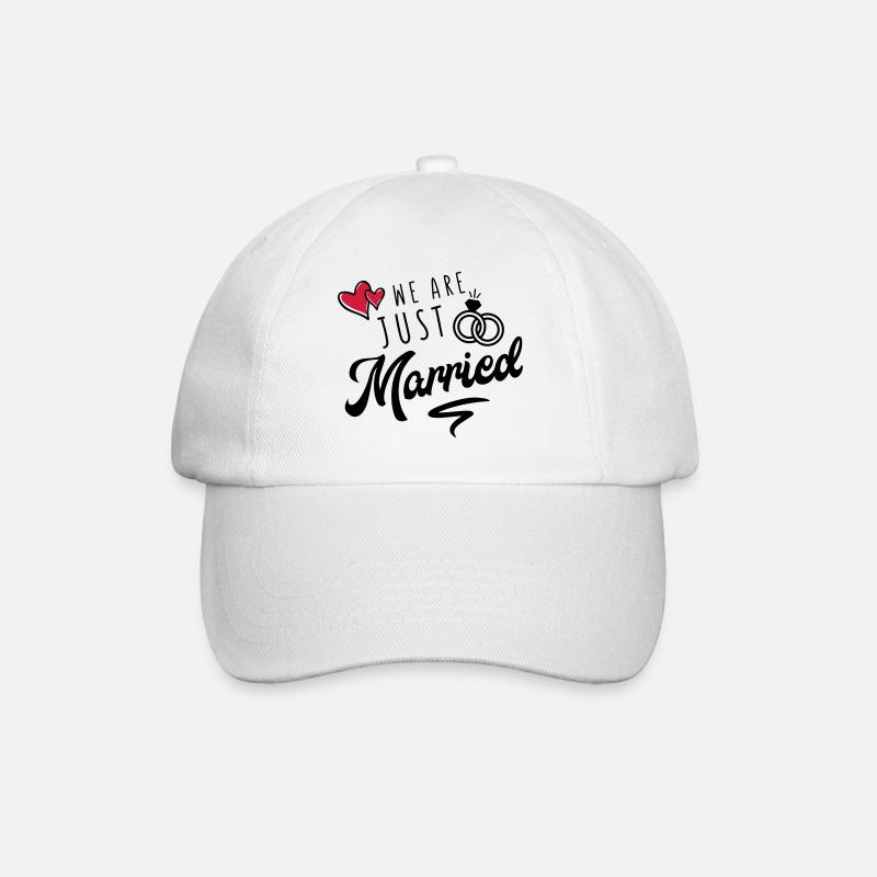 we are just married - Baseballkappe - Weiß/Weiß