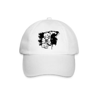 A dead superhero graffiti - Baseball Cap - white/white - Front