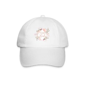 Junggesellinnenabschied Raute Team Bride2 - Baseballkappe - Weiß/Weiß - Vorne