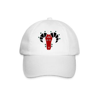 Tête de bélier - Casquette classique - blanc/blanc - Devant