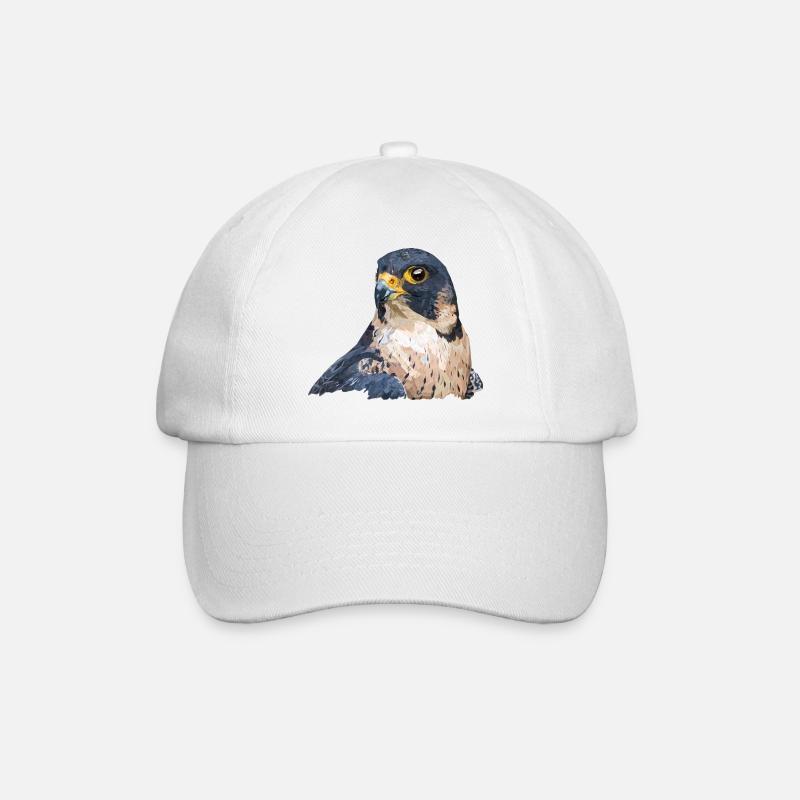 Wanderfalke - Baseballkappe - Weiß/Weiß