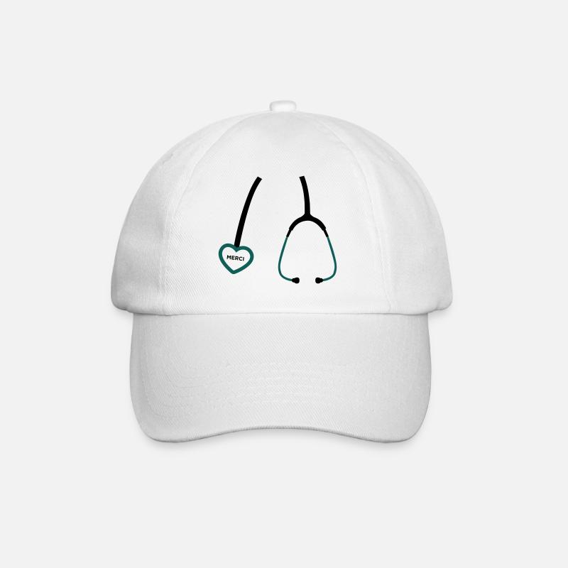 Merci Docteur - Casquette classique - blanc/blanc