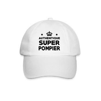 Authentique Super Pompier - Casquette classique - blanc/blanc - Devant