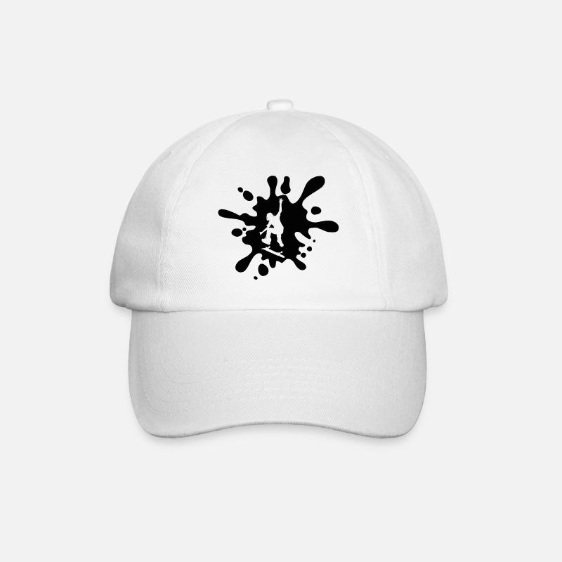 skater - Baseballkappe - Weiß/Weiß