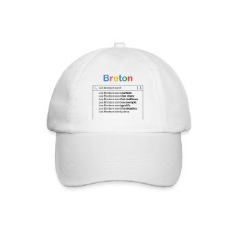 Breton recherche - Casquette classique - blanc/blanc - Devant