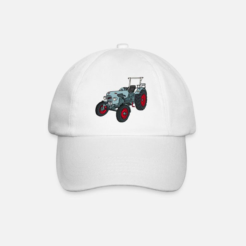 Der Gestreifte - Baseballkappe - Weiß/Weiß