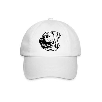Boerboel Head - Baseball Cap - white/white - Front