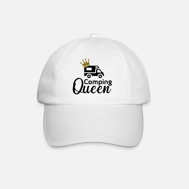 Camping Queen 2 wohmmobil - Baseballkappe - Weiß/Weiß