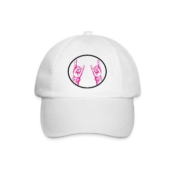 Rock Musik Rock and Roll - Casquette classique - blanc/blanc - Devant