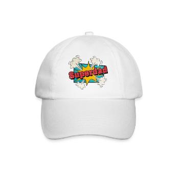 Superdad - Baseballkappe - Weiß/Weiß - Vorne
