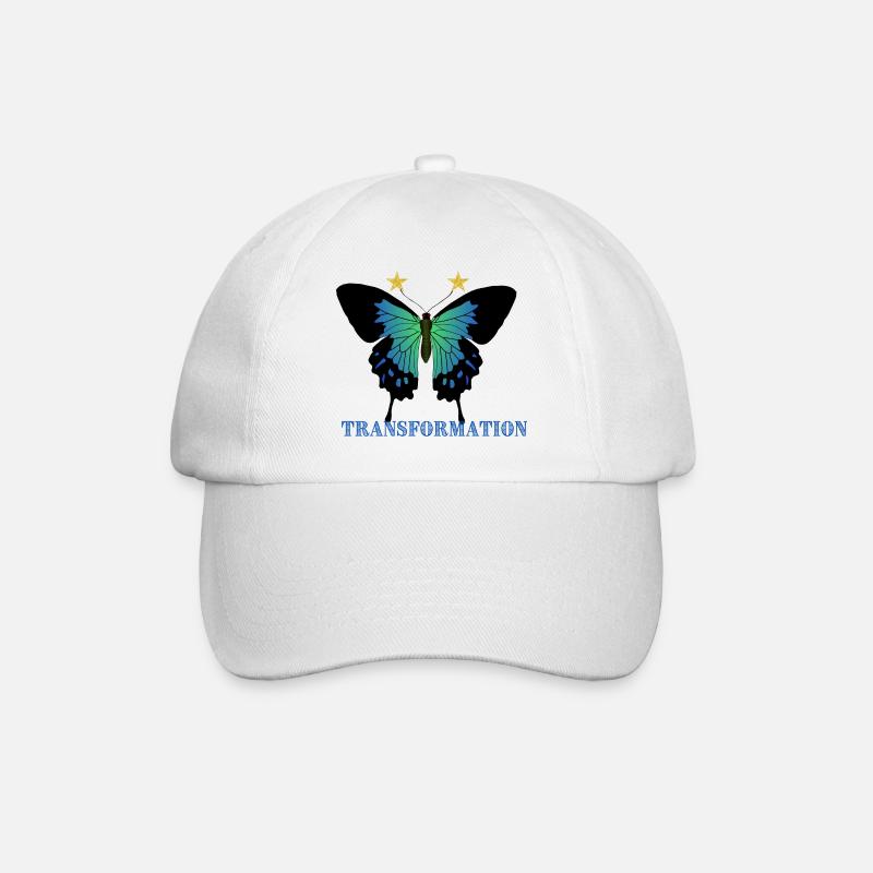 Transformation, Beau papillon, Motivation - Casquette classique - blanc/blanc