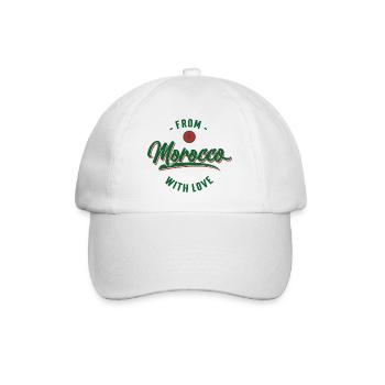 From Morocco with love - Baseballkappe - Weiß/Weiß - Vorne