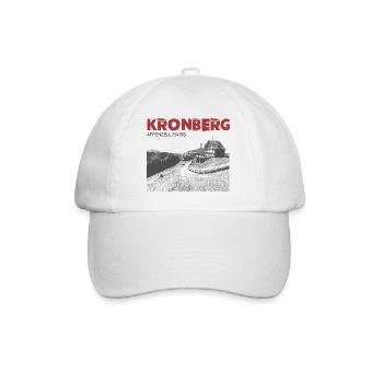Schweizer Berge T-Shirt Appenzell Kronberg - Baseballkappe - Weiß/Weiß - Vorne