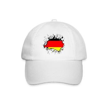 Deutschland Deutsch - Baseballkappe - Weiß/Weiß - Vorne