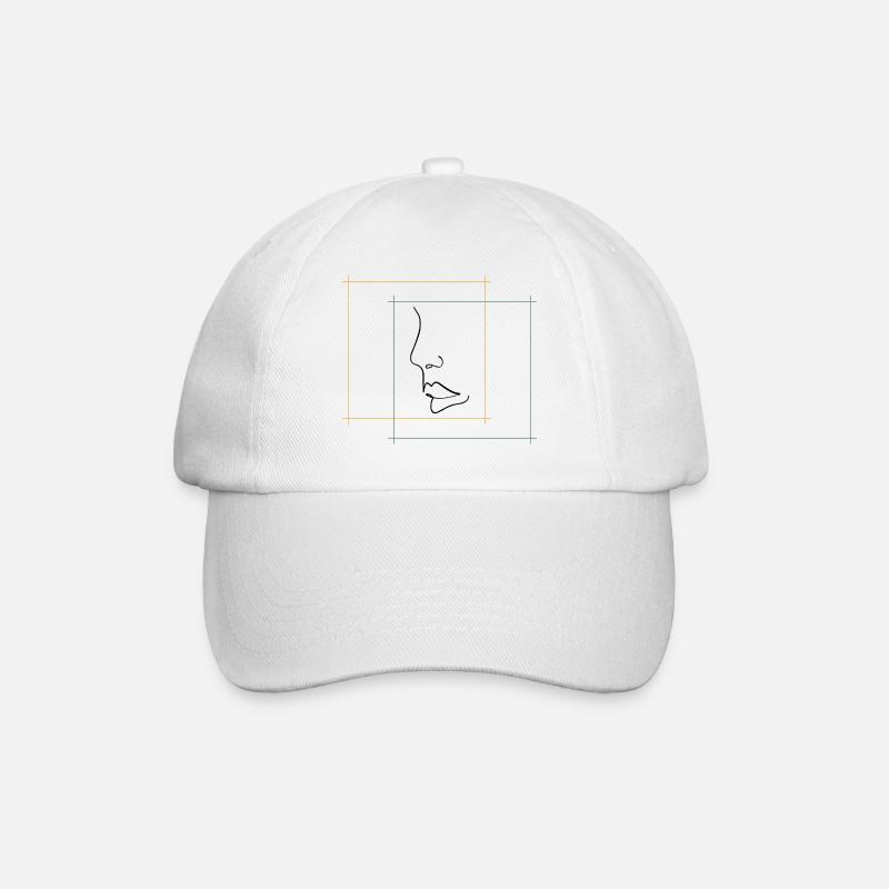 profile - Baseball Cap - white/white