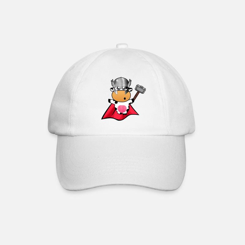 Vache Thor - Casquette classique - blanc/blanc