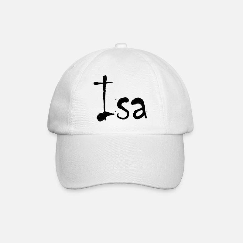 Isa - Baseball Cap - white/white