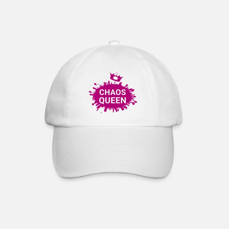 Chaos Queen Krone - Baseballkappe - Weiß/Weiß
