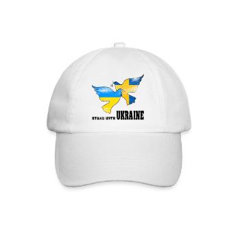 Ukraine - Baseballkappe - Weiß/Weiß - Vorne