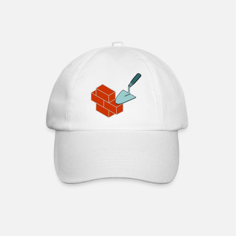 Pierres de maçon - Casquette classique - blanc/blanc
